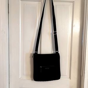Vera Bradley black quilted crossbody bag